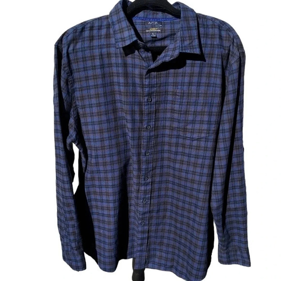 APT. 9 Mens Soft Touch Flannel Long Sleeve Shirt XL - Picture 5 of 11